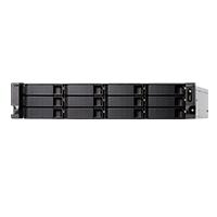 NAS QNAP TS-H1886XU-RP-R2-D1622-32G/FUENTE REDUNDANTE/ 18 BAHIAS (12 SATA DE 3,5 + 6 SATA DE 2,5) /RACK 2U/NUCLEO CUÁDRUPLE 2.6 GHZ/32GB DDR4 HASTA 128 GB/4 PTO 2,5 GBE /2 PTO SFP+ 10 GBE/ USB 3.2