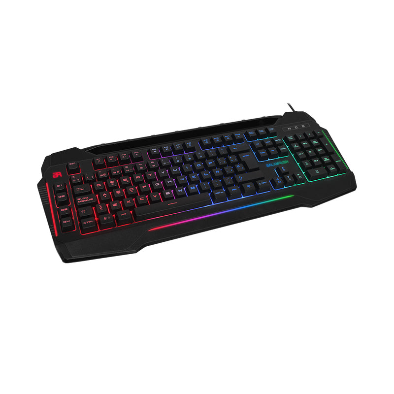 TECLADO GAMER BALAM RUSH MURDER USB PROG 3 COLORES LED NEGRO BR-929646