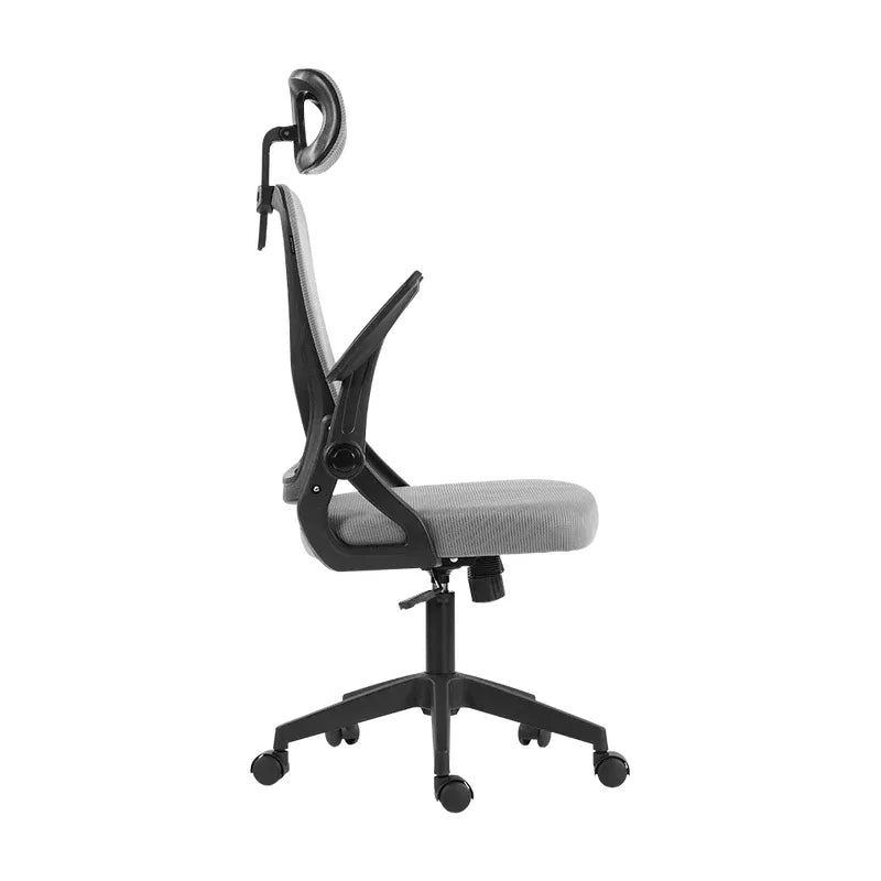 SILLA DE OFICINA ACTECK FLUX LITE EC313HR MARCO NEGRO - MALLA GRIS