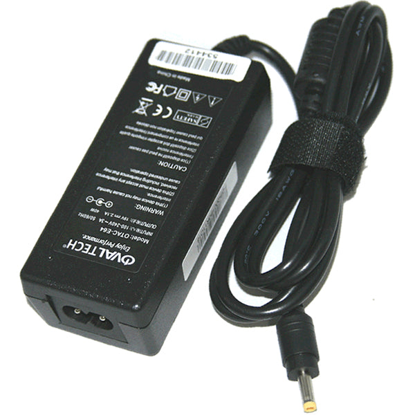 Cargador / Adaptador para Laptop OVALTECH OTAC-E64 de 40W 19V-2.1A (4.0*1.7) -