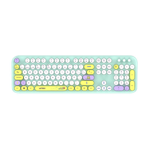 KIT ACTECK CREATOR CHIC K-COLORS MK485 / INALAMBRICO / MULTIMEDIA / DONGLE 2.4 / ESP / 105 TECLAS / OPTICO / 1600 DPI AJUSTABLE / 4 BOTONES + SCROLL / WIN + MAC / TIFFANY / AC-940191