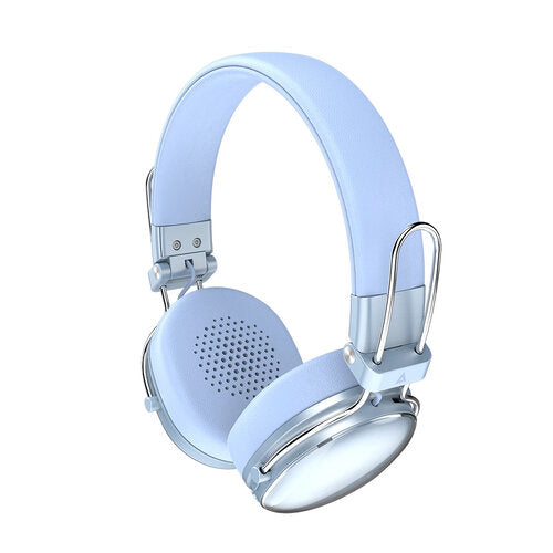 AUDIFONOS ACTECK LUXE CHIC HP710 / DIADEMA / INALAMBRICOS / BT 5.4 / MICROFONO OMNIDIRECCIONAL / 20 HZ A 20 KHZ / BATERIA 30 HRS / CANCELACION DE RUIDO HIBRIDO / AZUL / AC-940917
