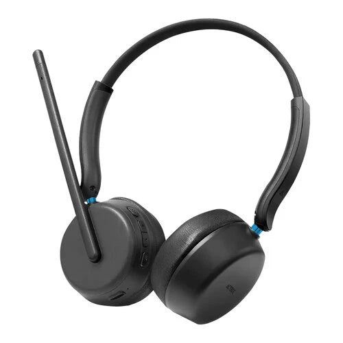 AUDIFONOS ACTECK ACTIVE SYNC HC580 / DIADEMA / INALAMBRICO /  MICROFONO UNIDIRECCIONAL / CONEXION BLUETOOTH Y AUXILIAR / 20 HZ - 20 KHZ / CANCELACION DE RUIDO / NEGRO / AC-942386