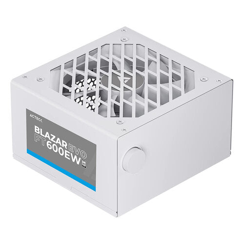 FUENTE DE PODER ACTECK BLAZAR EVO FT600EW/ ATX / 600 W / NO MODULAR / VENTILADOR 120 MM /  BLANCO / ES-05003EW