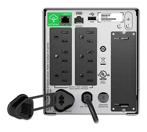 SMART-UPS DE APC CON MONITOREO REMOTO SMARTCONNECT, RESPALDO DE ONDA SINUSOIDAL PURA Y PROTECCIN CONTRA SOBRETENSIONES. SUSTITUYE AL UPS SUA750