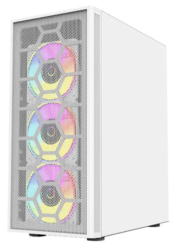 GABINETE BALAM RUSH GAMER MEDIA TORRE DRAGONFLYII GM740 ATX M-ATX MINI-ITX CRISTAL MALLA BLANCO BR-935999