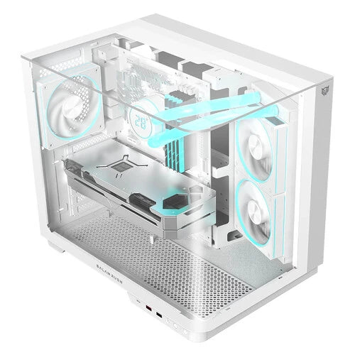 GABINETE BALAM RUSH GAMER MEDIA TORRE CURVE 6800 ATX M-ATX ITX BLANCO BR-941587