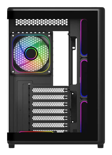 GABINETE COOLER MASTER ELITE 600, ARGB FAN 7 / NEGRO / TORRE INTERMEDIA / MINI-ITX / MINI-DTX / MICRO-ATX / ATX / PANEL PANORAMICO VIDRIO TEMPLADO