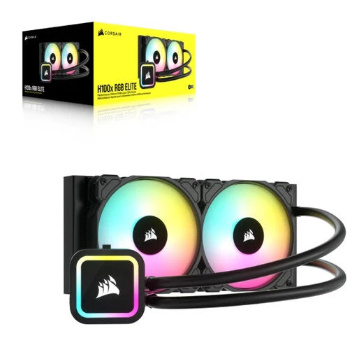 DISIPADOR CON ENFRIAMIENTO LIQUIDO CORSAIR ICUE H100X /240 MM/ S-1700 1200/AM5 AM4/ RGB CW-9060065-W