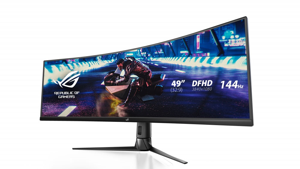 MONITOR GAMER ASUS ROG STRIX XG49VQ /49 /3840X1080 /TR 4MS /144HZ /2X HDMI /DP /ALTAVOCES /VESA /FREESYNC PREMIUM PRO /CURVO