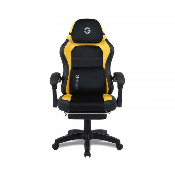 Silla Gamer Getttech GAR-GAOPY-G2-YL asiento acolchado, Reposa-brazos Si, Material Espuma, Color Negro, Amarillo