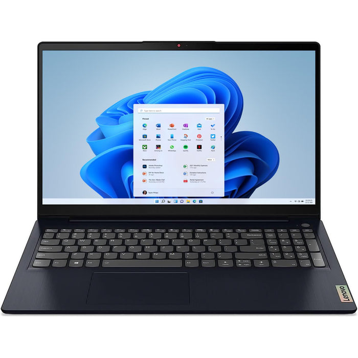 LAPTOP LENOVO IDEAPAD 3 15ALC6/RYZEN 7 5700U 1.8GHZ/8GB/512GBSSD/15.6 FHD/ TOUCH/TECLADO RETROILUMINADO COLOR ABISMO AZUL/WIN 11 HOME/1 AÑO EN CENTRO DE SERVICIO