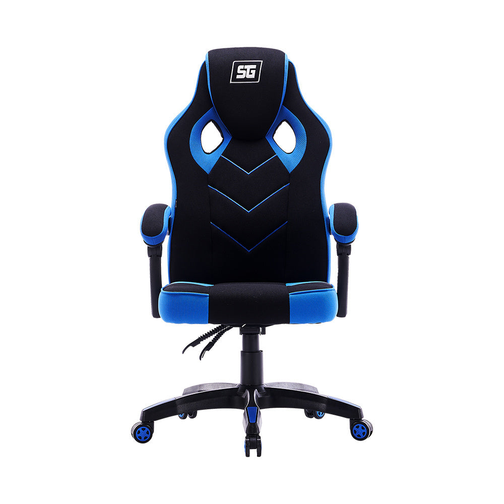 Silla Gamer Vorago CGC301 asiento acolchado, Reposa-brazos Si, Peso Máximo 120 kg, Color Negro, Azul