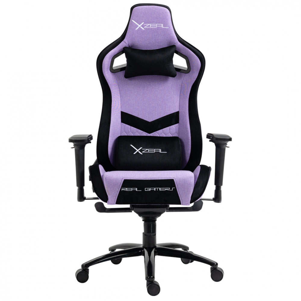 SILLA GAMER XZEAL CHAIR MORADA/  180GRADOS/SOPORTE LUMBAR/TEXTIL/PIS - XZSLT50M