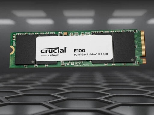 Unidad de Estado Solido Crucial E100 480GB, M.2, PCI Express 4.0