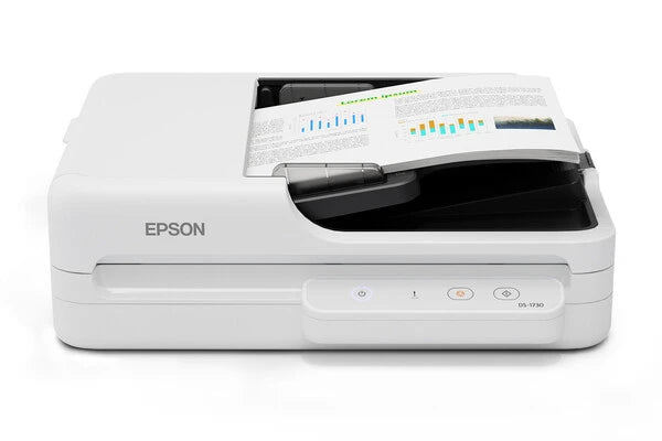 ESCANER EPSON DS-1730, 30 PPM / 70 IPM, 600 DPI, 30 BITS, USB, ADF, DUPLEX