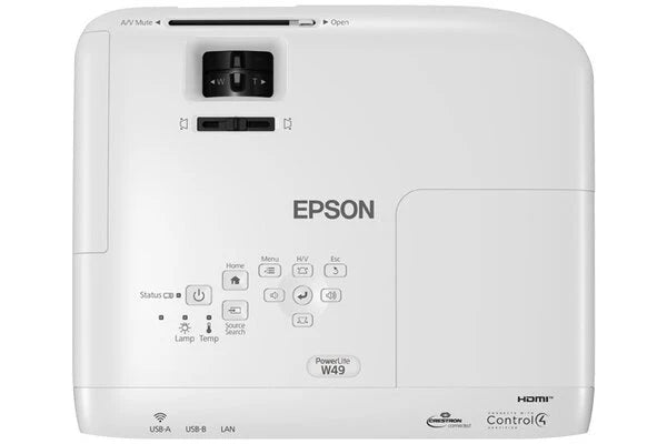Proyector Powerlite EPSON V11H983020 - 3800 lúmenes ANSI, 3LCD, Blanco
