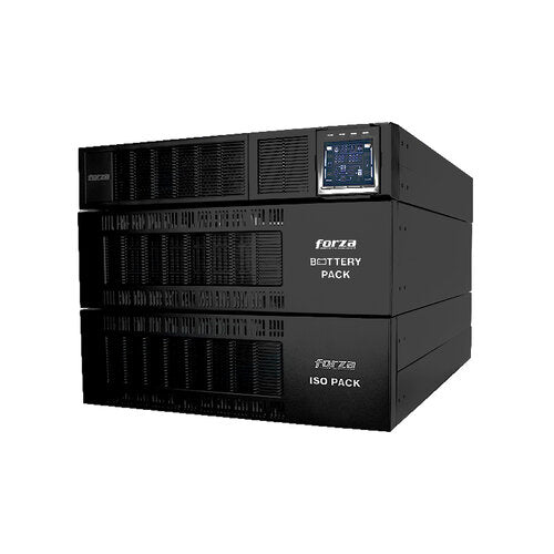 UPS DOBLE CONVERSION EN LINEA FORZA FDC-110KMR-ISO CON CAPACIDAD DE 10.000VA / 10.000W ISO FP 1 TRANSFORMADOR ESCALABLE TORRE 120-240V TORRE - BASTIDOR