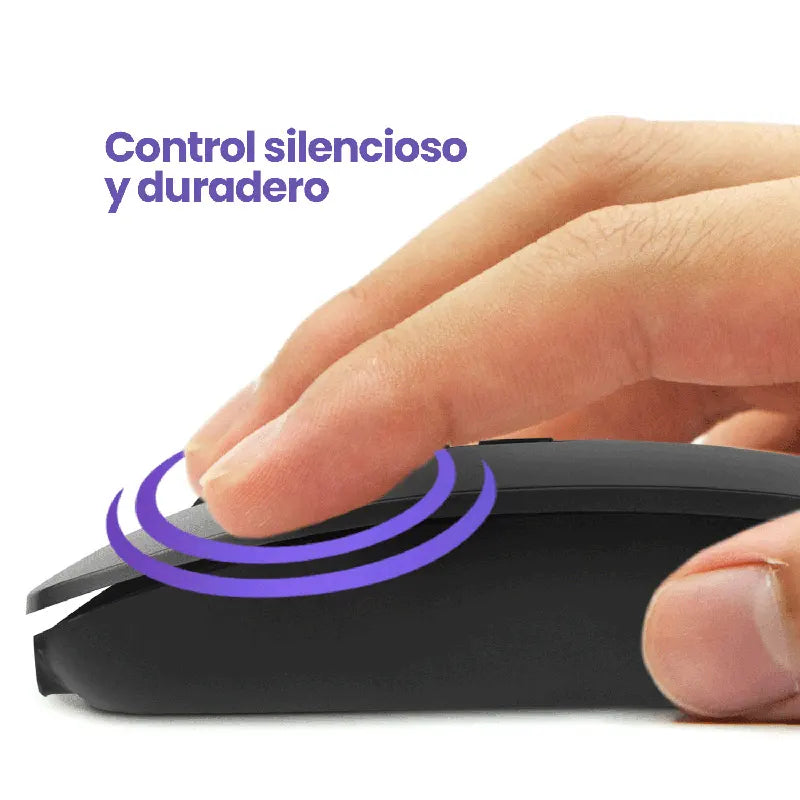 MOUSE INALAMBRICO GETTTECH IA COPILOT (GRIS METALICO) GGM-OCOBW-MT