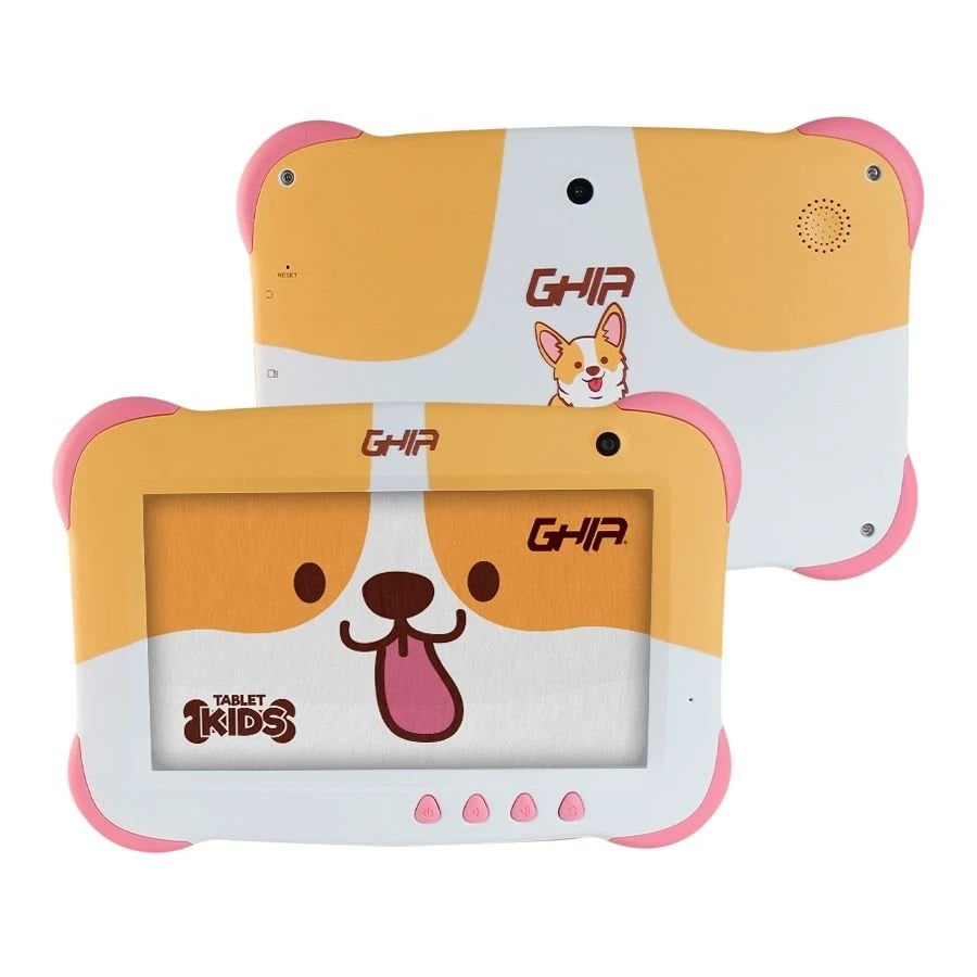 TABLET GHIA 7 KIDS/A50 QUADCORE/1GB RAM/16GB /2CAM/WIFI/BLUETOOTH/2500MAH/ANDROID 9 /PERRITO
