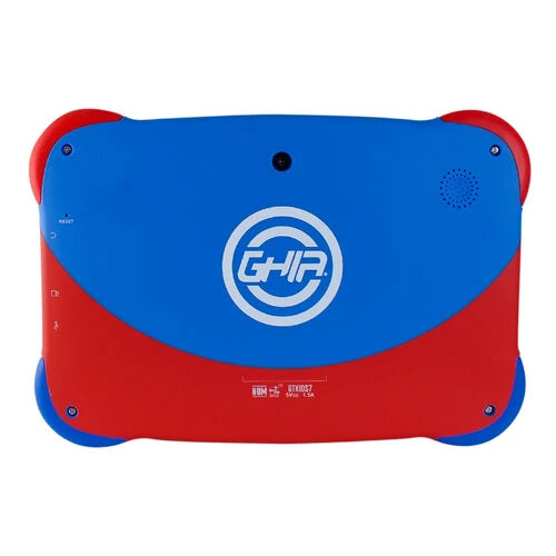 TABLET GHIA 7 KIDS/A50 QUADCORE/1GB RAM/16GB /2CAM/WIFI/BLUETOOTH/2500MAH/ANDROID 9 /AZUL
