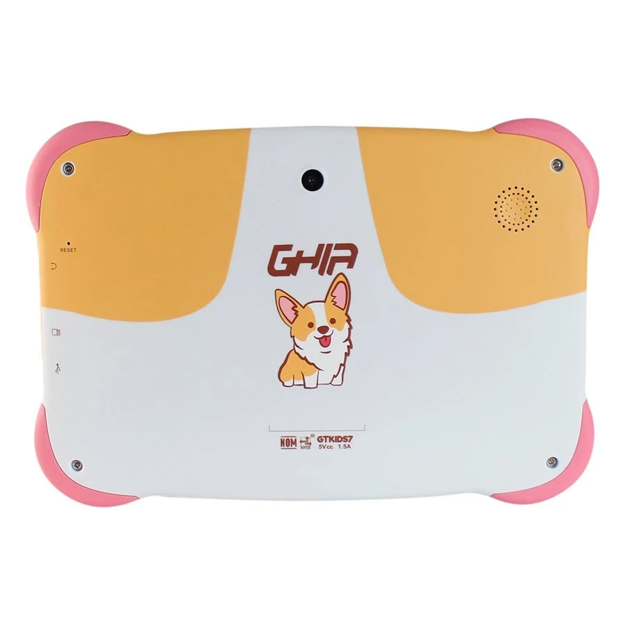TABLET GHIA 7 KIDS/A50 QUADCORE/1GB RAM/16GB /2CAM/WIFI/BLUETOOTH/2500MAH/ANDROID 9 /PERRITO