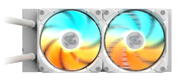 DISIPADOR LIQUIDO GIGABYTE GP-GIGABYTE GME 240I / SOCKET INTEL 1851, 1700 / AMD AM5, AM4 / 2X 120MM / COLOR BLANCO / GAMING
