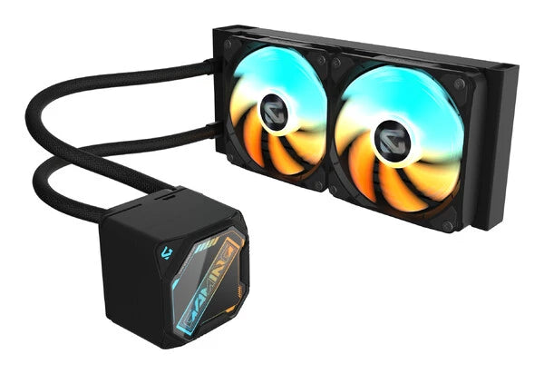 DISIPADOR LIQUIDO GIGABYTE GP-GIGABYTE GME 240 / SOCKET INTEL 1851, 1700 / AMD AM5, AM4 / 2X 120MM / COLOR NEGRO / GAMING