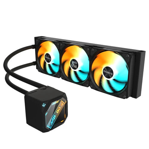 DISIPADOR LIQUIDO GIGABYTE GP-GIGABYTE GME 360 / SOCKET INTEL 1851, 1700 / AMD AM5, AM4 / 3X 120MM / COLOR NEGRO / GAMER