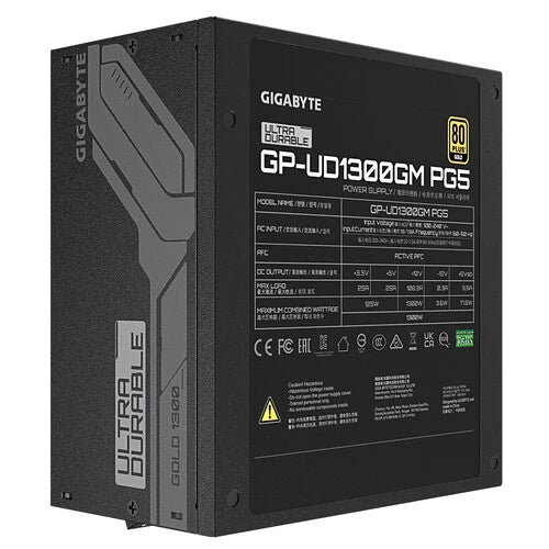 FUENTE DE PODER GIGABYTE GP-UD1300GM PG5 / 1300 WATS GOLD / ATX / FULL MODULAR