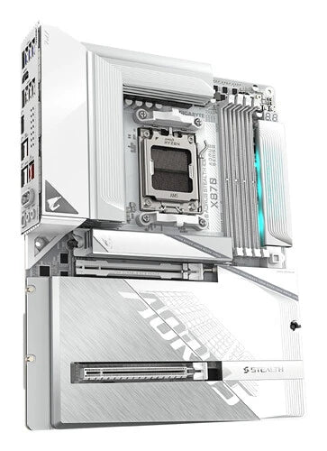 TARJETA MADRE GIGABYTE X870 A STEALTH ICE / SOCKET AM5 / DDR5 X 4 / WIFI 7 / ATX / GAMA ALTA