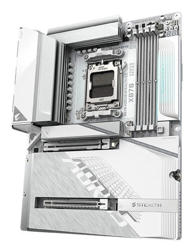 TARJETA MADRE GIGABYTE X870 A STEALTH ICE / SOCKET AM5 / DDR5 X 4 / WIFI 7 / ATX / GAMA ALTA