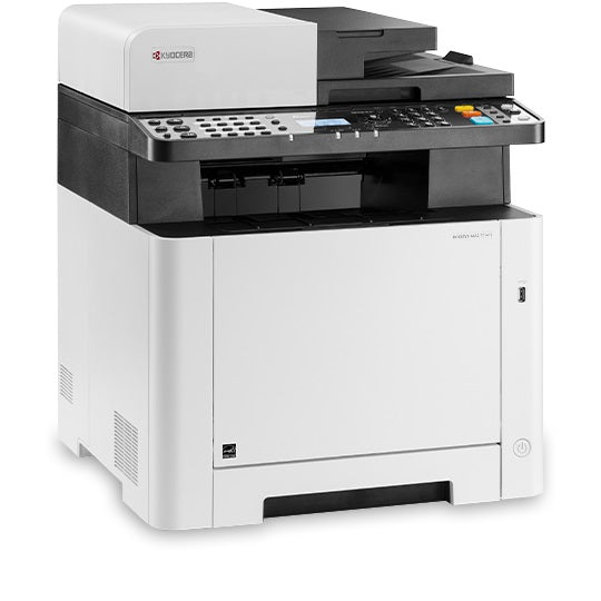 Multifuncional láser a color KYOCERA MA2100cwfx - 22PPM, 1200 x 1200 DPI, ADP 50 hojas impresión/escaneo/copiado/fax, sustituto de la M5521cdw