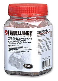 Plugs de Red CAT5E INTELLINET - Transparente