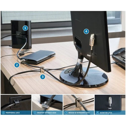 CANDADO KENSINGTON PARA ORDENADOR DE ESCRITORIO Y PERIFÉRICOS 2.0