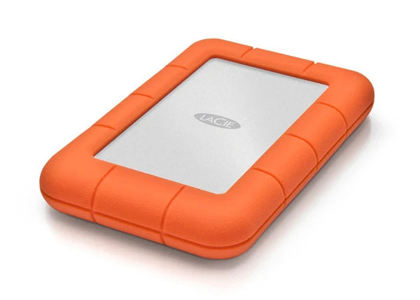DISCO DURO EXTERNO LACIE RUGGED MINI 2TB 2.5 PORTATIL USB 3.0 NARANJA-PLATA WINDOWS MAC CONTRAGOLPES AGUA Y POLVO