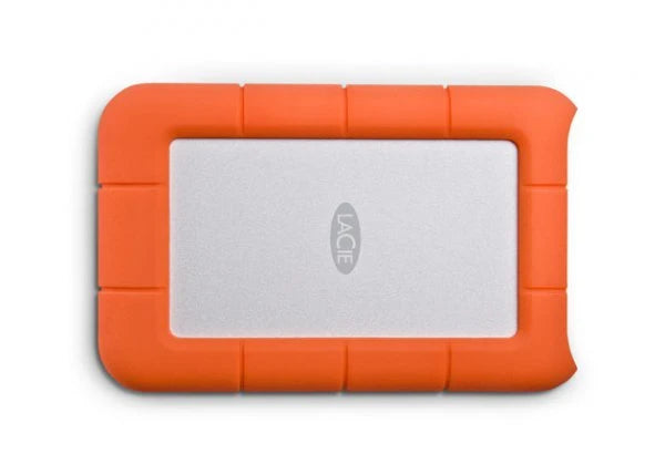 DISCO DURO EXTERNO LACIE RUGGED MINI 2TB 2.5 PORTATIL USB 3.0 NARANJA-PLATA WINDOWS MAC CONTRAGOLPES AGUA Y POLVO