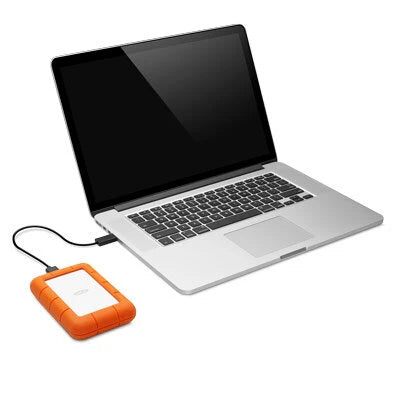 DISCO DURO EXTERNO LACIE RUGGED MINI 1TB 2.5 PORTATIL USB 3.0 NARANJA-PLATA WINDOWS MAC CONTRAGOLPES AGUA Y POLVO
