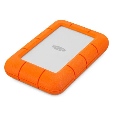 DISCO DURO EXTERNO LACIE RUGGED MINI 1TB 2.5 PORTATIL USB 3.0 NARANJA-PLATA WINDOWS MAC CONTRAGOLPES AGUA Y POLVO