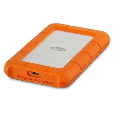 DISCO DURO EXTERNO LACIE RUGGED USB-C 2TB 2.5 PORTATIL USB 3.1 NARANJA-PLATA WINDOWS MAC CONTRAGOLPES AGUA Y POLVO