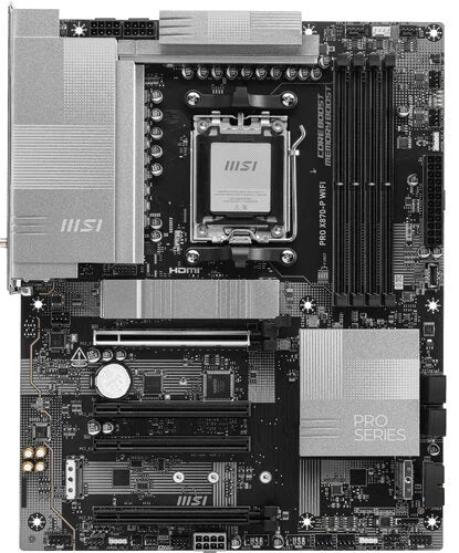 MB MSI X870 AMD S-AM5 9000A GEN/4X DDR5 5000/PCIE 4.0/HDMI/4XUSB 2.0/M.2/ATX/WIFI 6E/BLUETOOTH 5.3/GAMA MEDIA /GAMER/RGB
