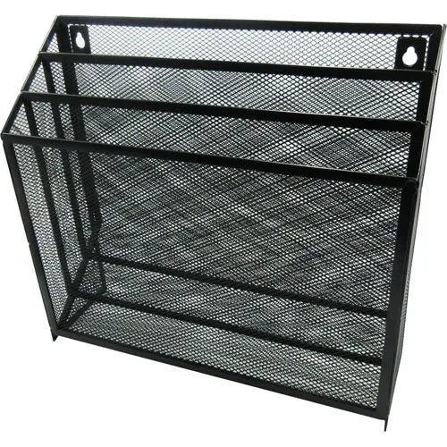 ORGANIZADOR DE DOCUMENTOS NEXTEP NE-176, MALLA METALICA 3 NIVELES, TAM GRANDE, DIMENSIONES ( 32.2 CM X 29 CM X 9.2 CM) COLOR NEGRO