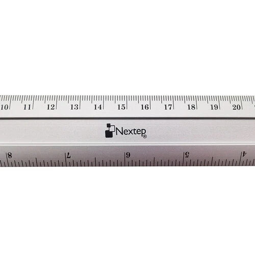 REGLA NEXTEP 30 CM METALICA DE ALUMINIO C/6 NE-023