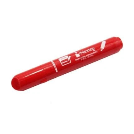 MARCADOR PERMANENTE NEXTEP PUNTA GRUESA CINCEL 4MM ROJO C/12 PZAS, NE-075