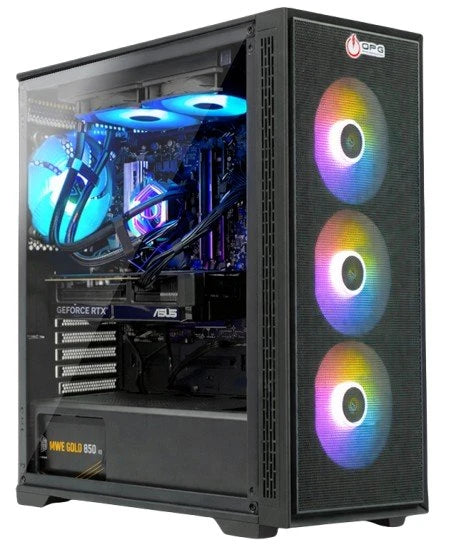 Computadora Gamer OPG, Blue Elf, Intel Core I7 14th, 32GB RAM, 1TB Nvme Gen4, Rtx 5070 12gb, Fuente 850w 80+ Gold, Windows Trial