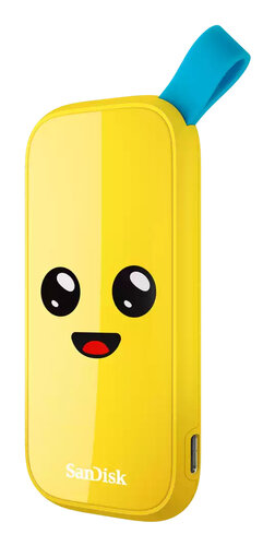 UNIDAD DE ESTADO SOLIDO SSD EXTERNO SANDISK FORTNITE PORTABLE BANANO 1TB USB 3.2 GEN2 LECT.800 MB/S PC  SDSSDE30-1T00-G25F