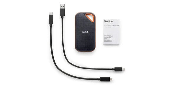 UNIDAD DE ESTADO SOLIDO EXTERNO SANDISK EXTREME PRO 1TB USB 3.2 VELOCIDAD DE LECT. 2000 MB/S USO RUDO SDSSDE81-1T00-G25