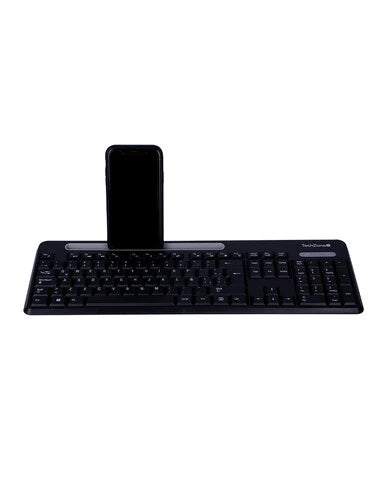 TECLADO/MOUSE TECHZONE TZCOMBINA06 INALAMBRICO RANURA SOPORTE GRIS