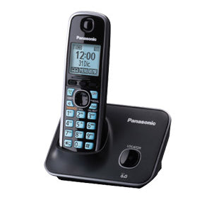 Teléfono Inalámbrico PANASONIC KX-TG4111MEB - Negro, Si, Si