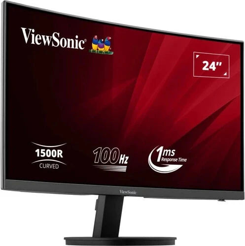 MONITOR LED VIEWSONIC CURVO 24 PULGADAS / FULL HD 1920X1080P / HDMI / DISPLAY PORT/ PANEL MVA/ CURVO 1500R / 100 HZ / 1 MS /BOCINAS INTEGRADAS/ 3 AÑOS DE GARANTIA